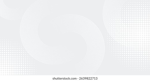 Abstract Grey Background with Dynamic Circle Lines, Perfect for Modern Graphic Design Projects, Banners, Brochures, and Digital Art, Ideal for Corporate Branding and Creative Presentations