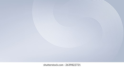 Abstract Grey Background with Dynamic Circle Lines, Perfect for Modern Graphic Design Projects, Banners, Brochures, and Digital Art, Ideal for Corporate Branding and Creative Presentations