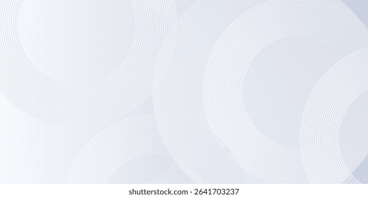 Abstract grey background with dynamic circle lines. eps 10