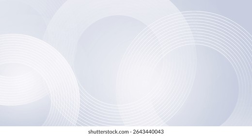 Abstract grey background with dynamic circle lines.