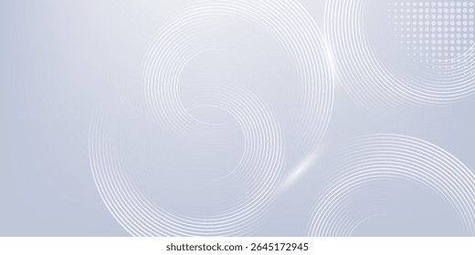 Abstract grey background with dynamic circle lines eps10