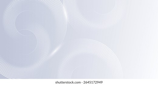 Abstract grey background with dynamic circle lines eps10