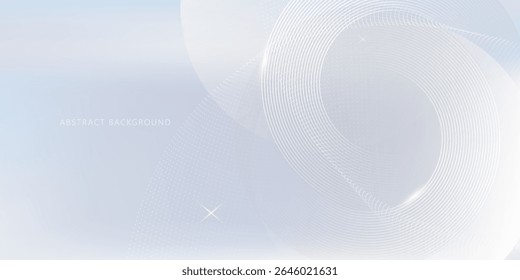 Abstract grey background with dynamic circle lines.vector eps10