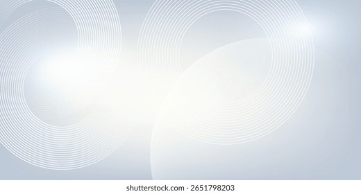 Abstract grey background with dynamic circle lines. vector eps 10

