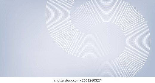 Abstract Grey Background with Dynamic Circle Lines, Perfect for Modern Graphic Design Projects, Banners, Brochures, and Digital Art, modern design