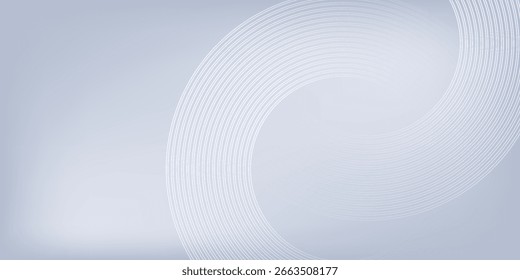 Fundo cinza abstrato com linhas de círculo dinâmico, perfeito para projetos de design gráfico moderno, banners, folhetos e arte digital, ideal para marcas corporativas e apresentações criativas