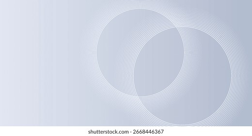Abstract Grey Background with Dynamic Circle Lines, Perfect for Modern Graphic Design Projects, Banners, Brochures, and Digital Art, Ideal for Corporate Branding