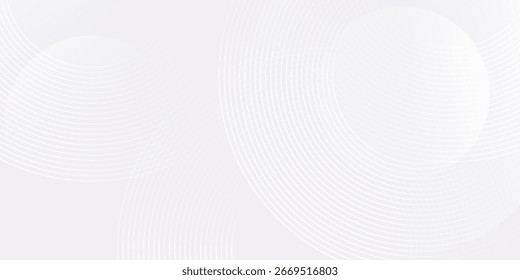 Abstract grey background with dynamic circle simple art design pattern