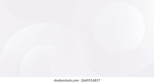 Abstract grey background with dynamic circle simple art design