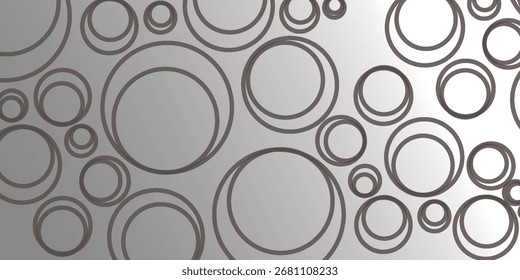 Abstract Grey Background with Dynamic Circle Lines, Perfect for Modern Graphic Design Projects, Banners, Brochures, and Digital Art, victor