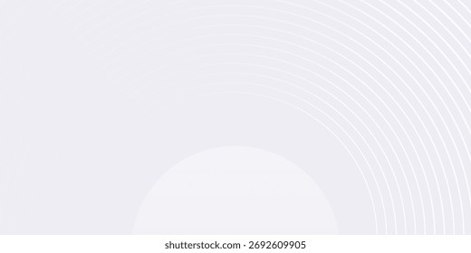 Fundo cinza abstrato com conceito de círculo dinâmico mistura linha. padrão simples dinâmico
