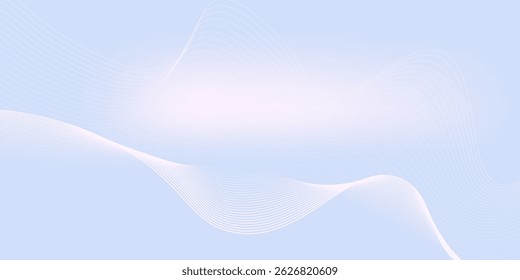 Fundo cinza abstrato com linhas onduladas brilhantes dinâmicas.