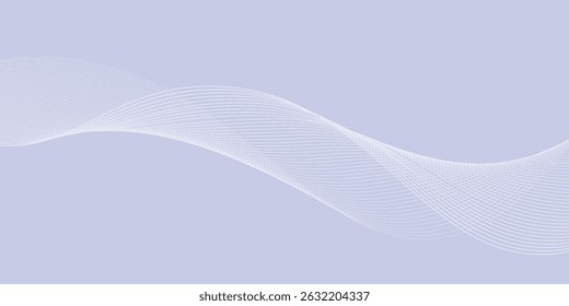 Abstract grey background with dynamic glowing wavy lines.vector eps10
