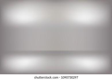 Abstract grey abstract background. Empty room with spotlight effect. Vector EPS10 Graphic art design.