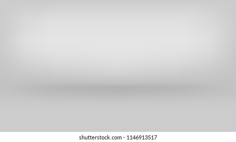Abstract grey abstract background. Empty room wide screen with spotlight effect. Vector EPS10 Graphic art design.