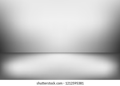 Abstract grey background. Empty room with spotlight effect. Vector EPS10 Graphic art design.