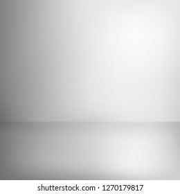 Abstract grey background. Empty room with spotlight effect. Vector EPS10 Graphic art design.