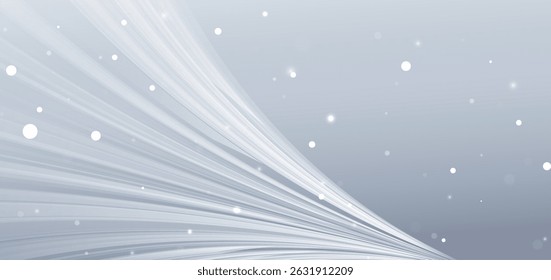 Abstract grey background with glowing curved rays elegant. You use can banner, brochre, presentation. Vector illustration