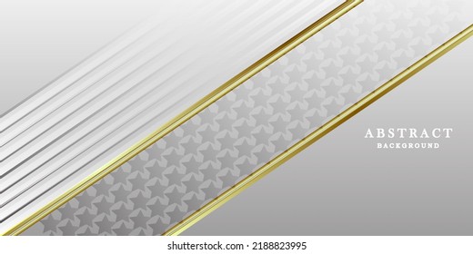 Fondo gris abstracto con líneas doradas