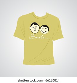 abstract grey background with isolated tshirt