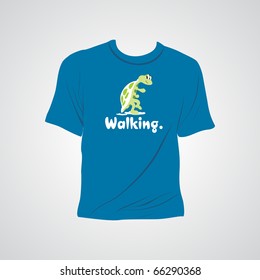 abstrakter grauer Hintergrund mit isoliertem T-Shirt