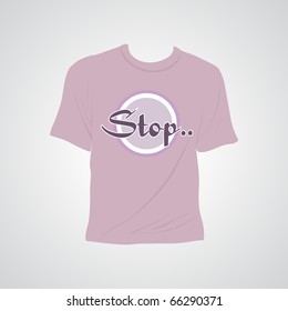 abstract grey background with isolated tshirt