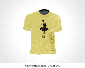 abstract grey background with isolated tshirt