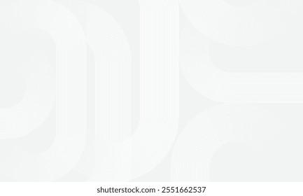 Abstract grey background. Modern white round with geometric lines shape