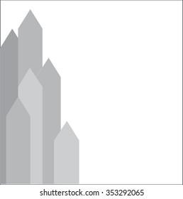 Abstract grey background pencils