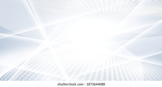 Afiche de fondo gris abstracto con ondas dinámicas. ilustración de Vector de red tecnológica.
