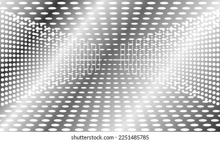 Abstraktes graues Hintergrundposter mit Dynamik. Technologienetzwerk Vectorgrafik