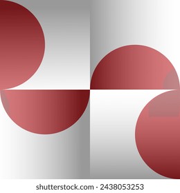 Abstract grey background with red semicircles.The vector background can be used in the design of a cover, book design, poster, flyer, CD cover, website background or advertisement.