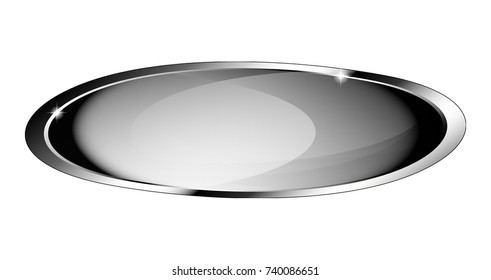  Abstract grey background with a silver frame, with space for your text. Vector illustration.