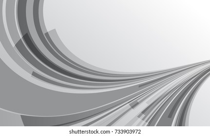 Abstract grey background with wavy lines