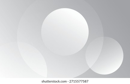 Abstractas fondo gris con círculos blancos. Vector Eps10
