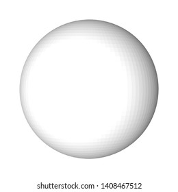 Abstract grey ball, circle isolated white background. Silver vintage 3d template poster for design. Geometric shape banner. Graphic drawing for advertisement. 3d vector icon, eps10.