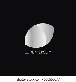 abstract grey ball logo template 