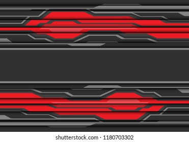 Abstract grey banner on red polygon line and shadow design modern futuristic background vector illustration.