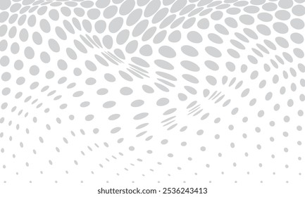 abstract grey big to small dot wave pattern can be used background, wallpaper, wallcloth.
