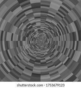 Abstract Grey And Black Rings Background Template, Sector Blocks 