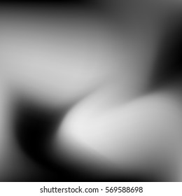 Abstract grey, black and white, monochrome blur gradient background for design concepts, wallpapers, web, presentations and prints. Vector illustration.