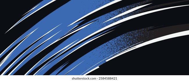 Abstract grey blue racing design concept.