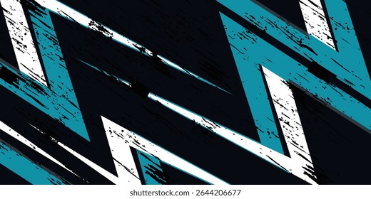 Abstract grey blue sports racing concept. Grunge banner background illustration