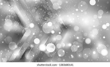 Abstract Grey Blurred Bokeh Background