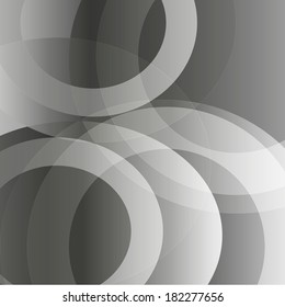 Abstract grey circles background