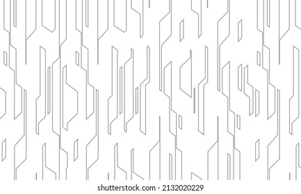Resumen de la tecnología de línea de circuito gris en el diseño blanco de la ilustración moderna del vector de fondo futurista.
