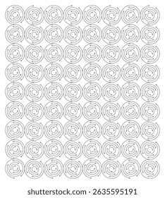 Abstrato Cinza Circular tecnologia Padrão Design, Rede espiral geométrica