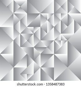 Abstract grey color pattern of geometric shapes, Geometric triangular background, vector