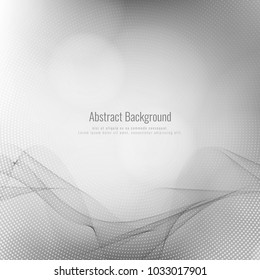 Abstract grey color stylish wave vector background