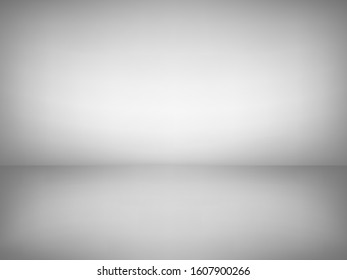 Abstract grey color tone background. Empty room with spotlight effect. EPS10 vector graphic art design. 